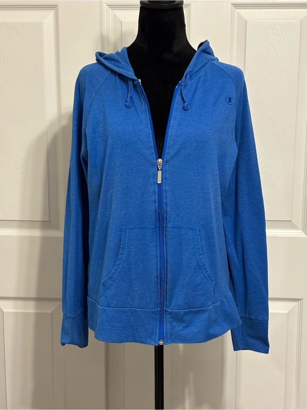 Champion Royal Blue Women’s Full-Zip Lightweight Athletic Hoodie Size Medium